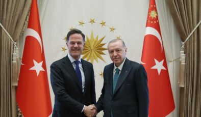 Cumhurbaşkanı Erdoğan Rutte’yi kabul etti