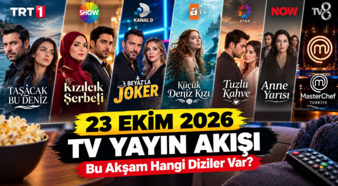 Bu Akşam Hangi Diziler Var? 23 Ekim 2026 TV Yayın Akışı Belli Oldu!