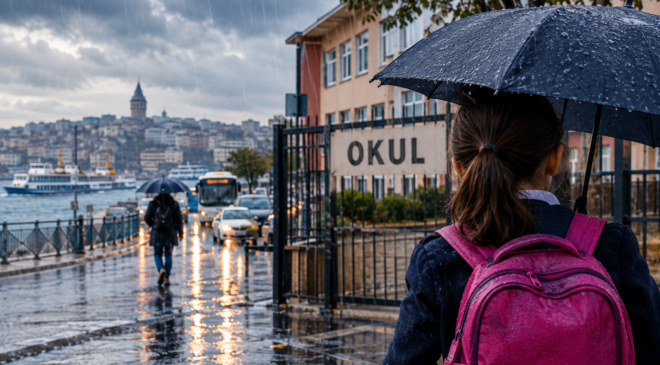 İstanbul’da Okullar Tatil Edildi! Valilikten 15 Ekim İçin Son Dakika Açıklaması